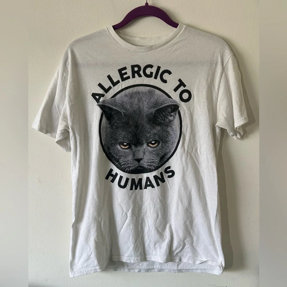 Feline Attitude Cat T-Shirt - White
